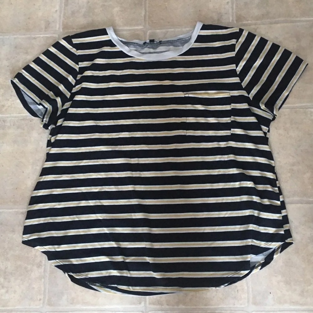 Black and Yellow Striped shirt